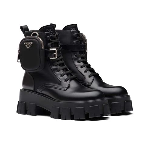 prada clear flat boots|prada boots for women.